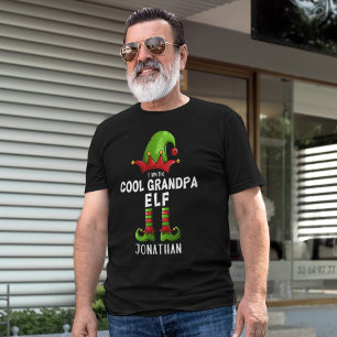 I am The Cool Grandpa Elf Funny Elf T-Shirt