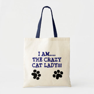 I AM....THE CRAZYCAT LADY!!! TOTE BAG