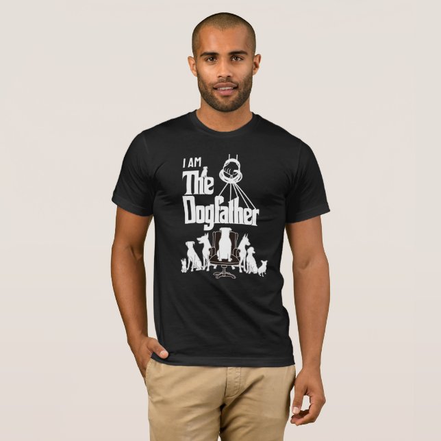 I Am The Dogfather Fun Dog Dad T-shirt (Front Full)