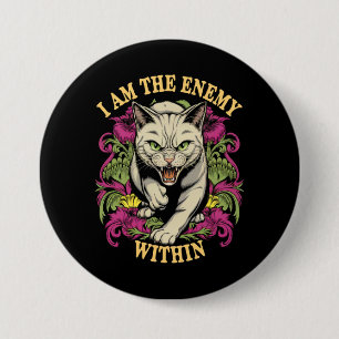 I Am The Enemy Within Harris Walz 2024 Button