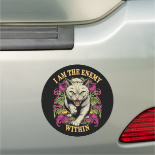 I Am The Enemy Within Harris Walz 2024 Car Magnet