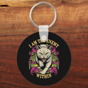 I Am The Enemy Within Harris Walz 2024 Keychain