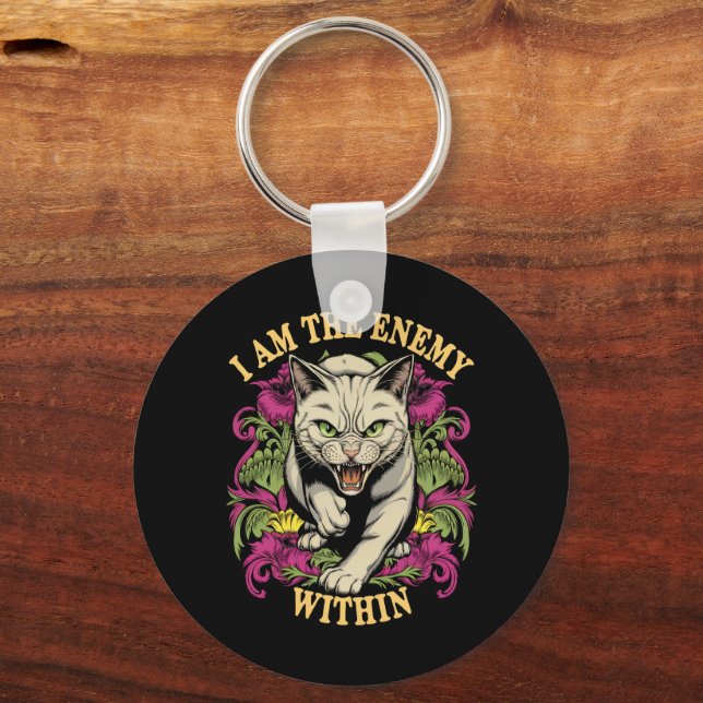 I Am The Enemy Within Harris Walz 2024 Keychain (Front)