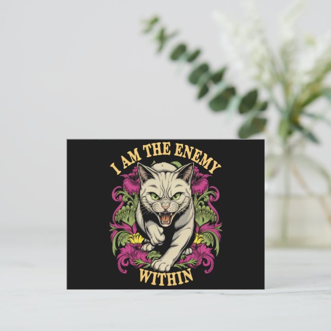 I Am The Enemy Within Harris Walz 2024 Postcard (Standing Front)