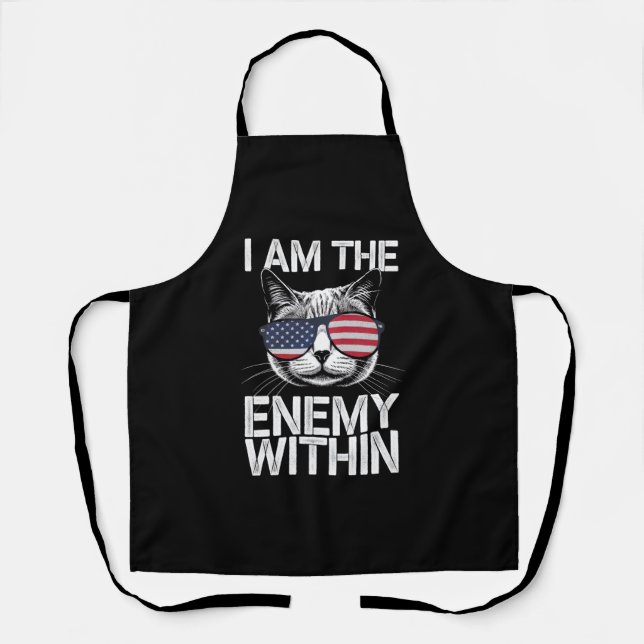I Am The Enemy Within Kamala Harris 2024  Apron (Front)