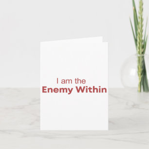 I Am The Enemy Within Kamala Harris Donald Trump 2 Card