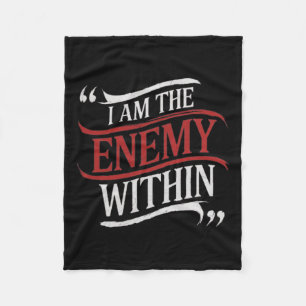 I Am The Enemy Within Kamala Harris Vs Trump 2024 Fleece Blanket