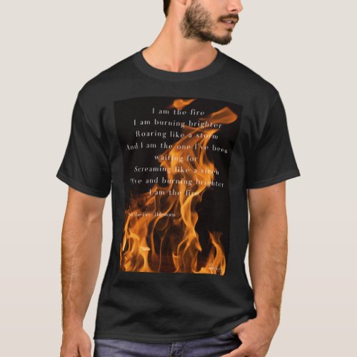 I Am the Fire Lyrics _ Halestorm Premium Scoop  T_Shirt