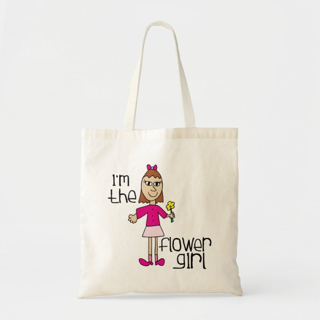 I am the Flower Girl Tote Bag (Front)