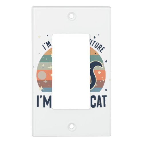 I AM THE GHOST FUTURE GHOST CAT  LIGHT SWITCH COVER