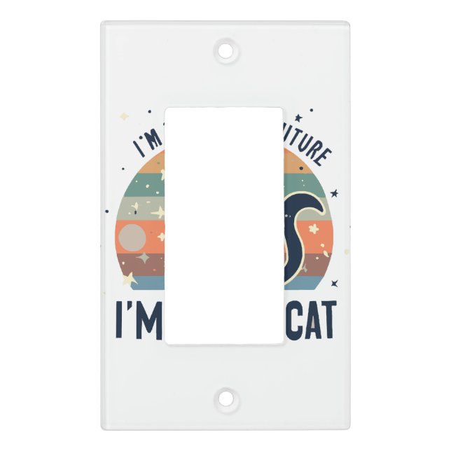 I AM THE GHOST FUTURE, GHOST CAT  LIGHT SWITCH COVER (Front)