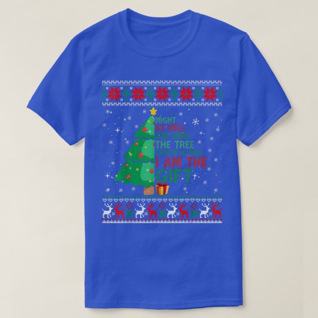 I Am The Gift Funny Christmas Ugly Xmas Sweater  (Design Front)