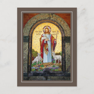 "I AM THE GOOD SHEPHERD After Bernhard Plockhorst Postcard