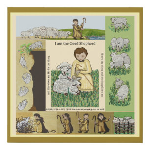 "I am the Good Shepherd" Faux Canvas Print