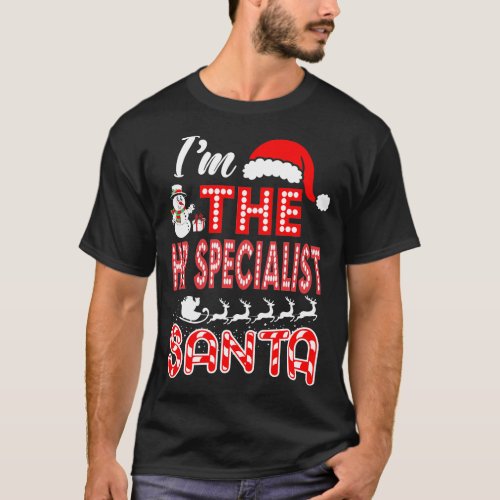 I Am The Hr Specialist Santa Christmas Gift T_Shirt