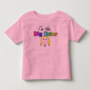 I am the large sister toddler t-shirt