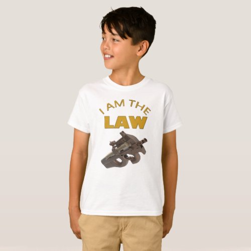 I am the law with a m4a1 machine gun T_Shirt