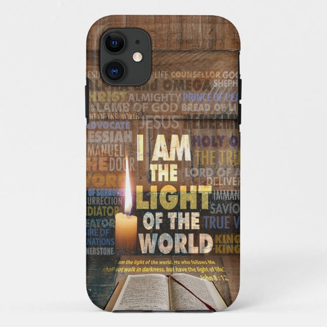 I am the Light of the World  - John 8:12  Case-Mate iPhone Case (Back)