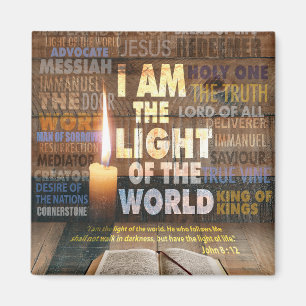 I am the Light of the World - John 8:12 Magnet