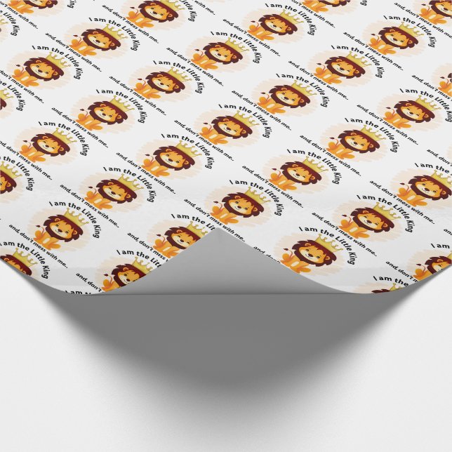 I am the little king wrapping paper (Corner)