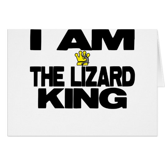 I Am The Lizard King Cards (Front Horizontal)