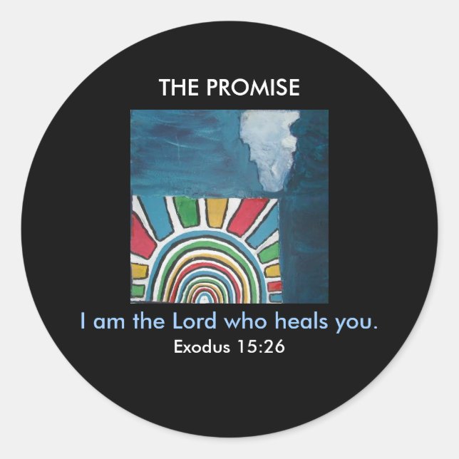 I AM THE LORD 1118 CLASSIC ROUND STICKER (Front)