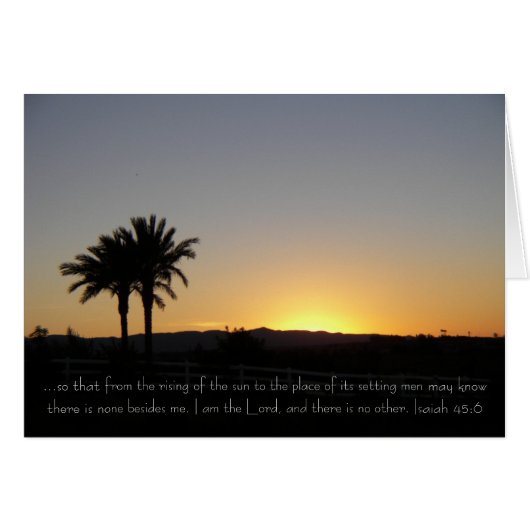 I am the Lord Sunset Cards (Front Horizontal)