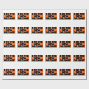 I am The New Orange Wrapping Paper