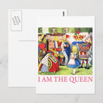 I Am The Queen Postcard | Zazzle