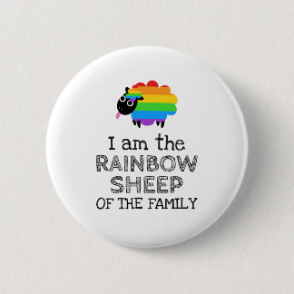 I am the RAINBOW SHEEP of the family Button