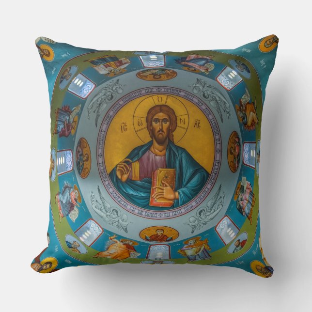 I Am The Resurrection And The Life Throw Pillow (Front)