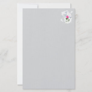 I Am The Resurrection Gray Stationery