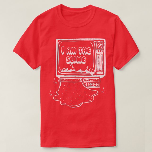I Am The Slime Worn Look T-Shirt (Design Front)