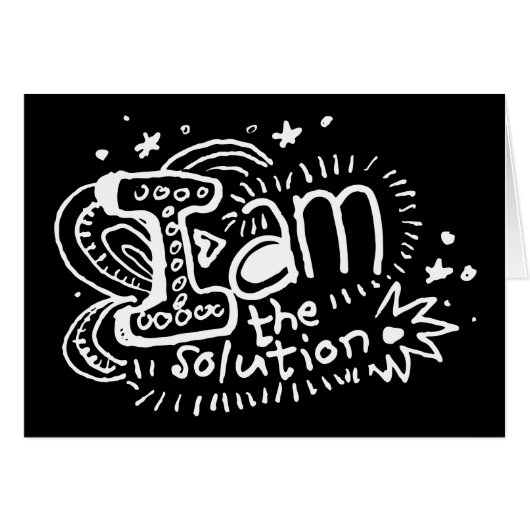 I Am The Solution 2 Cards (Front Horizontal)