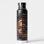 I Am The Storm Afro Strong Business Woman Mother Water Bottle<br><div class="desc">They Whispered To Her You Can’t Withstand The Storm, She Whispered Back I Am The Storm! Showcase your inner strength with this powerful typography design that captures the spirit of the strong black woman. This art Celebrates the power of women and encourages them to push through any obstacle. Show the...</div>