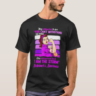 I Am The Storm Alzheimer's Awareness Warrior Women T-Shirt