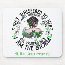 I Am The Storm Bile Duct Cancer Awareness Mouse Pad