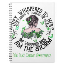 I Am The Storm Bile Duct Cancer Awareness Notebook