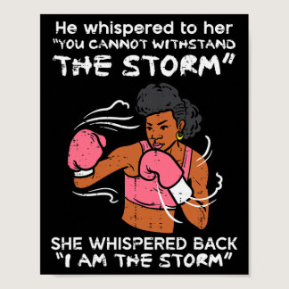 I Am The Storm Black African Woman Breast Cancer A Poster