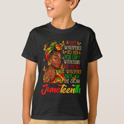 I Am The Storm Black Women Black History Month  T_Shirt