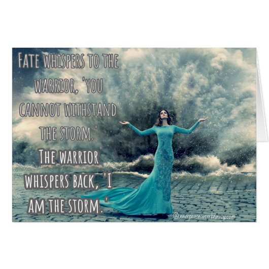 I am the storm cards (Front Horizontal)