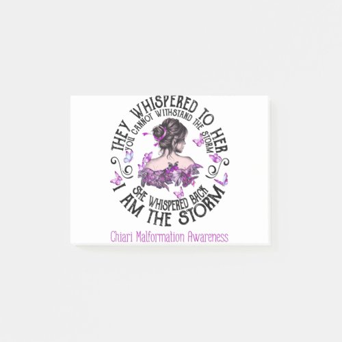 I Am The Storm Chiari Malformation Awareness Post_it Notes