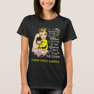 I Am The Storm Childhood Cancer Awareness T-Shirt