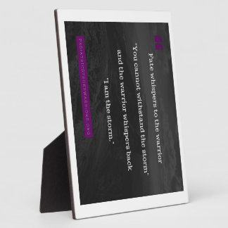 I am the Storm collection Plaque