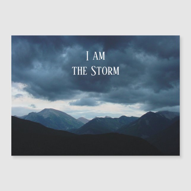 I Am The Storm Colorado Magnetic Card (Front)
