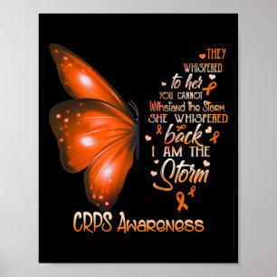 I am the storm CRPS Awareness Butterfly  Poster