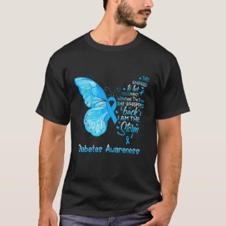 I Am The Storm Diabetes Awareness Butterfly T-Shirt