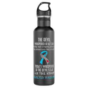 I Am The Storm Diabetes Awareness Warrior Stainless Steel Water Bottle