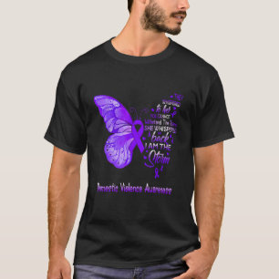 I Am The Storm Domestic Violence Awareness Butterf T-Shirt