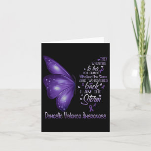 I Am The Storm Domestic Violence Awareness Card